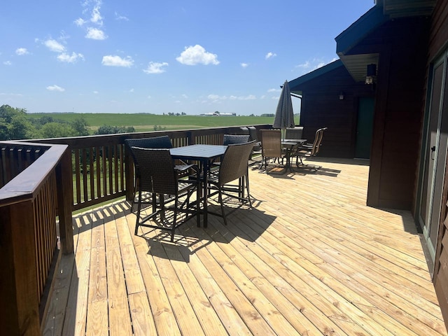 E3577 US Highway 14, Coon Valley, WI 54623 - deck featuring outdoor dining area