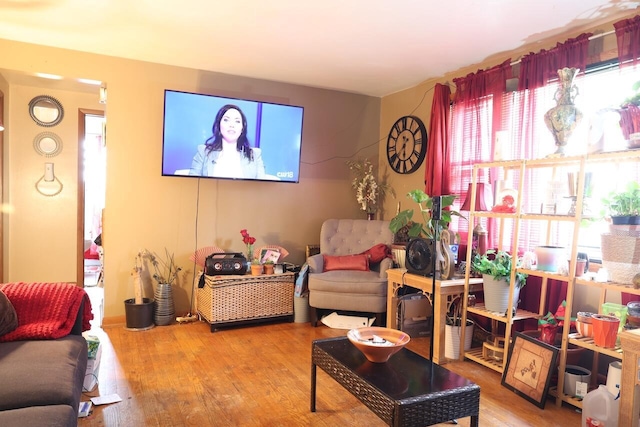 8761 W Herbert Ave, Milwaukee, WI 53225 - living room with wood finished floors