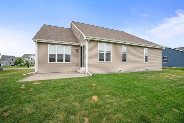 520 Meadow View Dr, Slinger, WI 53086 - rear view of house with a patio area and a yard