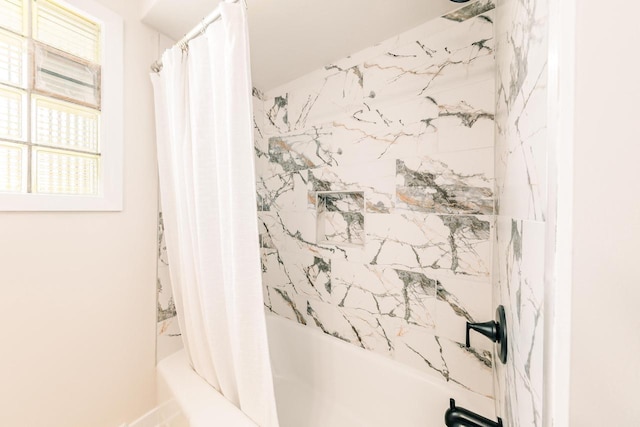 15300 Clifford Ct, Brookfield, WI 53005 - bathroom with shower / tub combo with curtain
