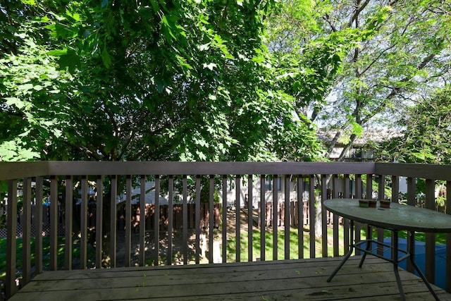 5640 Cambridge Ln Unit 5, Mount Pleasant, WI 53406 - view of wooden terrace