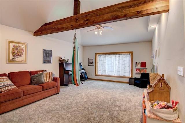 1418 Keith St, Eau Claire, WI 54701 - living area with carpet flooring and a ceiling fan