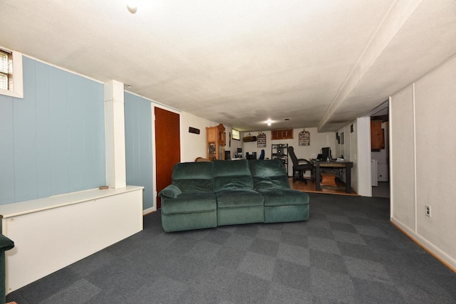 819 S 90th St, West Allis, WI 53214 - living area featuring carpet and an office area