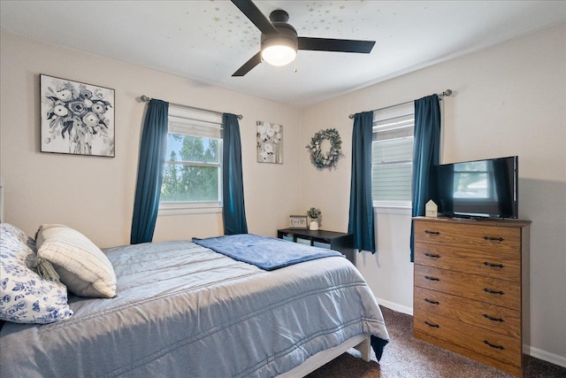203 N Vine St, Marshfield, WI 54449 - bedroom featuring carpet and ceiling fan