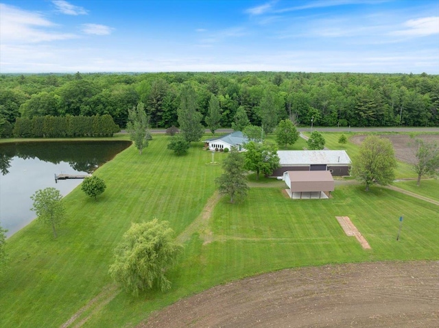 7269 County Road V, Marshfield, WI 54449 - view of rural area featuring a large body of water and a heavily wooded area