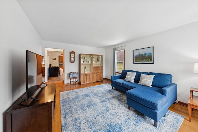6109 38th Ave, Kenosha, WI 53142 - living area featuring wood finished floors