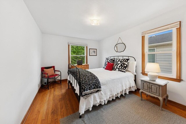 6109 38th Ave, Kenosha, WI 53142 - bedroom with wood finished floors and baseboards