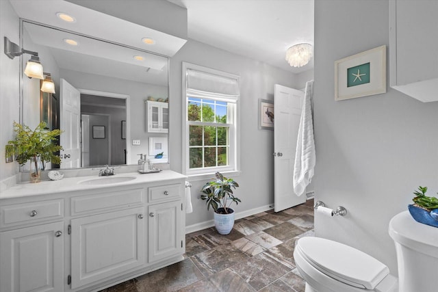 9848 N Lamplighter Ln, Mequon, WI 53092 - bathroom featuring vanity and recessed lighting