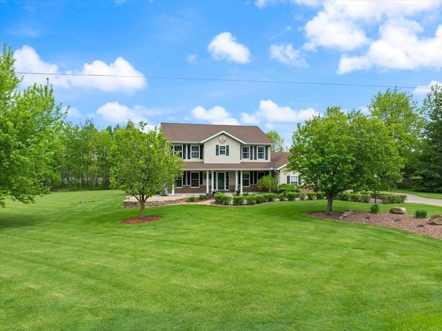 110985 Candlewood Ct, Marshfield, WI 54449 - view of front of property featuring a front lawn and covered porch