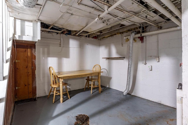1015 Bluff St, Beloit, WI 53511 - view of unfinished basement
