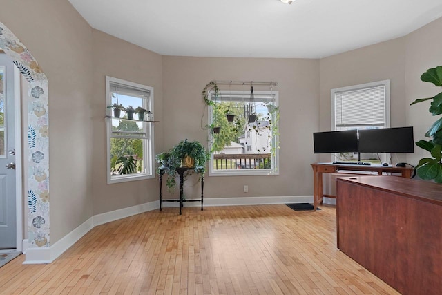 731 S Michigan St, De Pere, WI 54115 - office featuring light wood-style flooring and plenty of natural light
