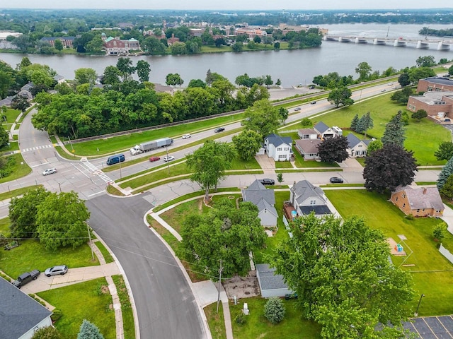731 S Michigan St, De Pere, WI 54115 - aerial view of residential area featuring a large body of water and a notable bridge