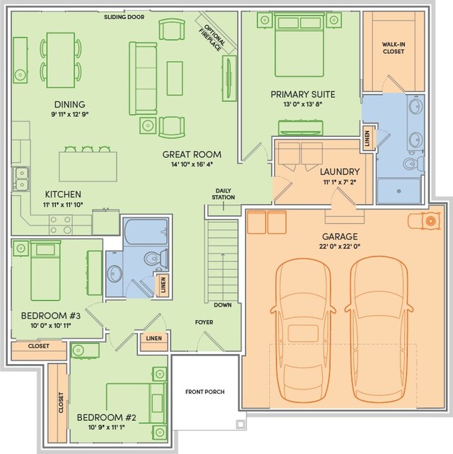 621 Standing Stone Dr, Waukesha, WI 53189 - view of property floor plan