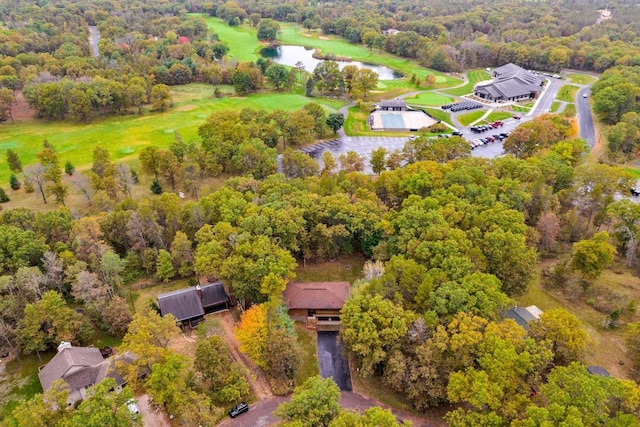 1167 Tee Trl, Nekoosa, WI 54457 - drone / aerial view of a nearby body of water and a heavily wooded area