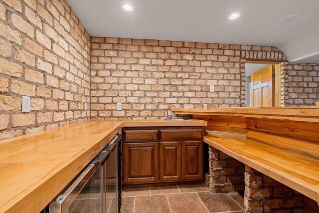 N3520 Range Ct, Freedom, WI 54913 - bar featuring wine cooler and recessed lighting