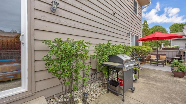 3515 Willow Cir, Sheboygan, WI 53083 - view of patio featuring area for grilling and outdoor lounge area