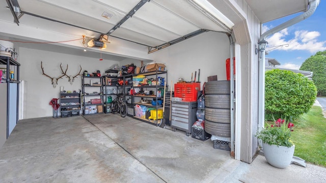 3515 Willow Cir, Sheboygan, WI 53083 - garage featuring a garage door opener