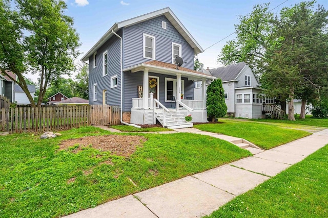 308 Van St, Neenah, WI 54956 - view of front facade with covered porch