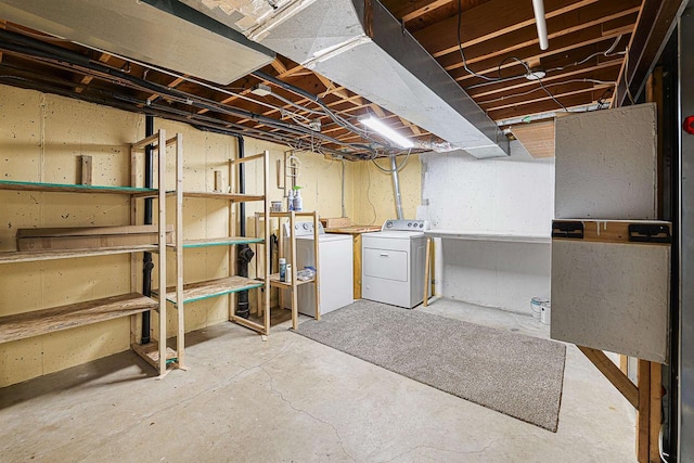241 Bayberry Ln, Fond Du Lac, WI 54935 - unfinished below grade area with independent washer and dryer