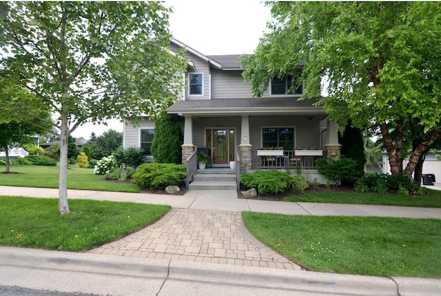 6833 Phil Lewis Way, Middleton, WI 53562 - view of front of property featuring a porch and a front yard