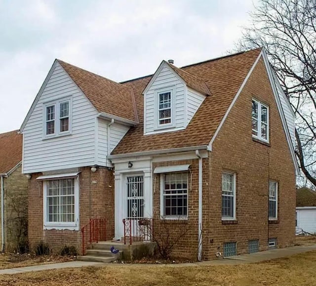 4134 N 46th St, Milwaukee, WI 53216 - view of front facade with brick siding and roof with shingles