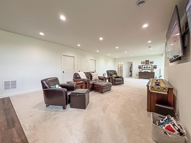 1601 Sauk Trl, Waukesha, WI 53189 - living area with light colored carpet and recessed lighting