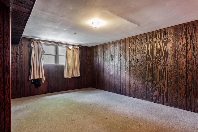 2043 Linway Dr, Beloit, WI 53511 - spare room with wood walls and carpet floors