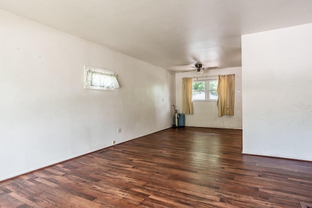2043 Linway Dr, Beloit, WI 53511 - empty room featuring wood finished floors and ceiling fan