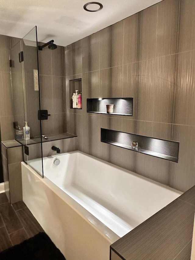 8221 Fairmont Ln, Greendale, WI 53129 - full bath with tub / shower combination