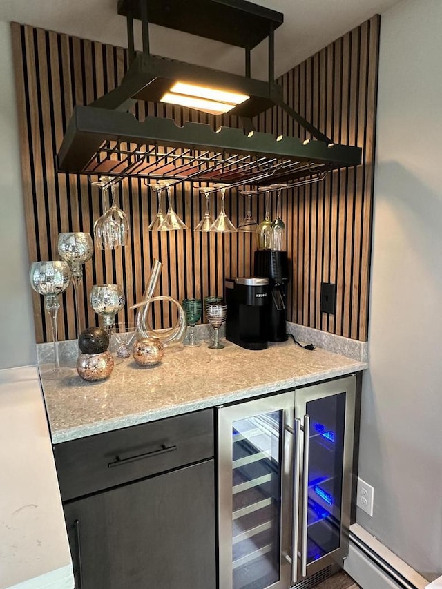 8221 Fairmont Ln, Greendale, WI 53129 - indoor dry bar featuring beverage cooler