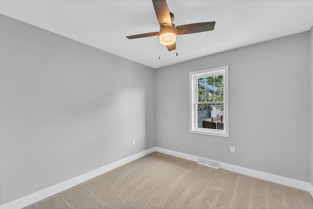 7314 25th Ave, Kenosha, WI 53143 - spare room with carpet floors and a ceiling fan