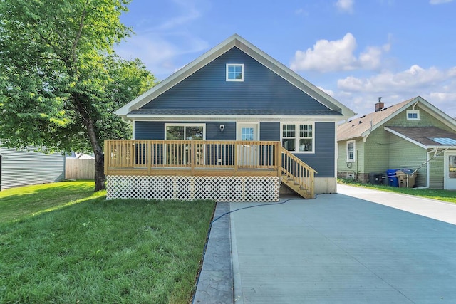7314 25th Ave, Kenosha, WI 53143 - bungalow featuring a wooden deck