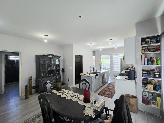 1635 Grand Ave, Racine, WI 53403 - dining space featuring light wood finished floors