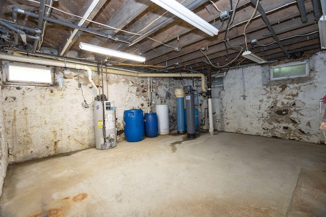 5046 State Highway 33, West Bend, WI 53095 - below grade area with water heater and a water softener system