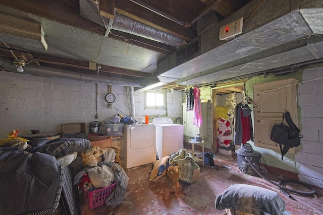 134 N Watertown St, Waupun, WI 53963 - basement with separate washer and dryer