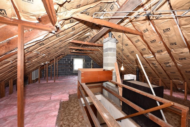 2044 S 96th St, West Allis, WI 53227 - unfinished attic with an upstairs landing