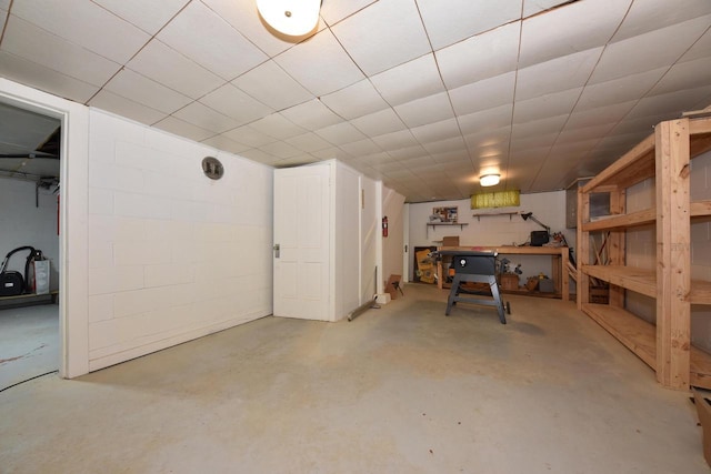 2044 S 96th St, West Allis, WI 53227 - below grade area with concrete block wall