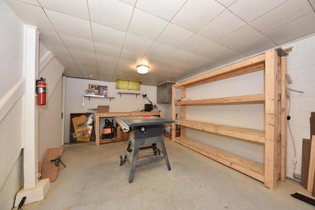 2044 S 96th St, West Allis, WI 53227 - below grade area with a workshop area