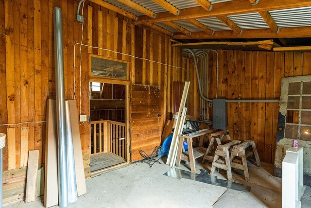 E2880 Witcraft Ridge Rd, Genoa, WI 54632 - misc room with electric panel and concrete floors