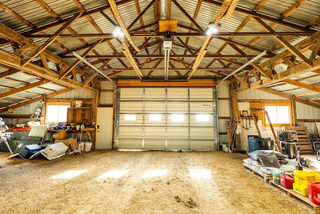 E2880 Witcraft Ridge Rd, Genoa, WI 54632 - garage featuring metal wall