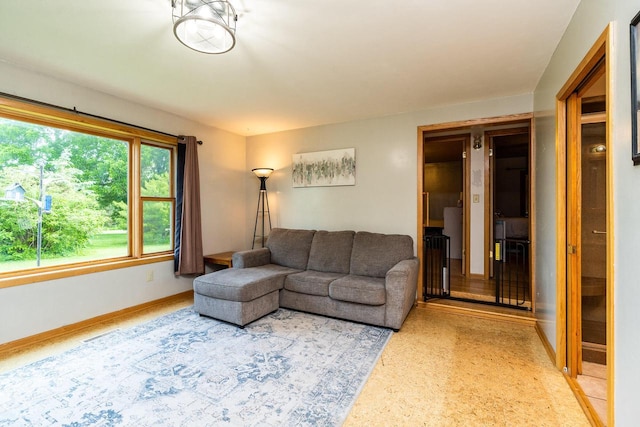 E2880 Witcraft Ridge Rd, Genoa, WI 54632 - living room featuring baseboards