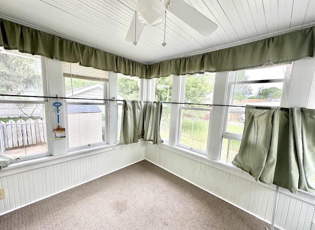110 Bowen St, Oshkosh, WI 54901 - unfurnished sunroom with ceiling fan