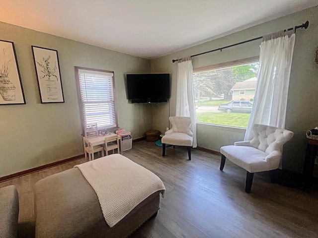 12308 W Walker St, West Allis, WI 53214 - bedroom featuring wood finished floors and baseboards