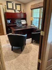 2309 E Pine Tree Ct, Milton, WI 53563 - carpeted office space with lofted ceiling