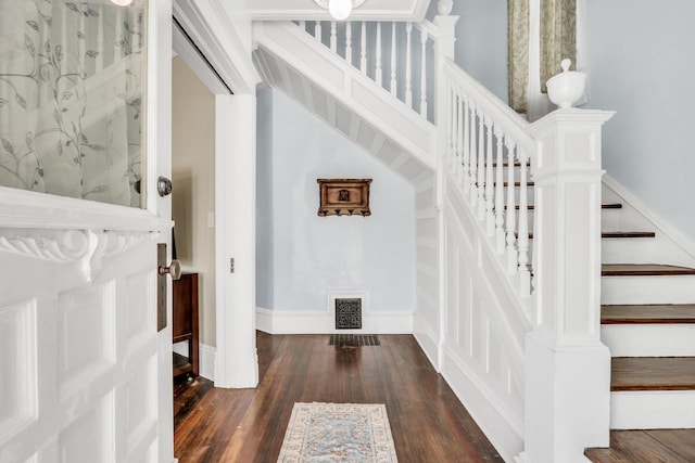 822 12th Ave, Union Grove, WI 53182 - stairway featuring wood finished floors