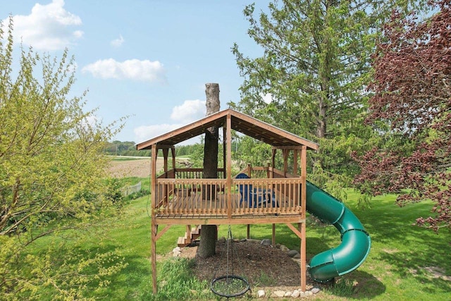 N5562 County Road A, Lake Mills, WI 53551 - view of jungle gym with a yard