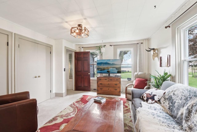 N5562 County Road A, Lake Mills, WI 53551 - living area featuring healthy amount of natural light and carpet floors