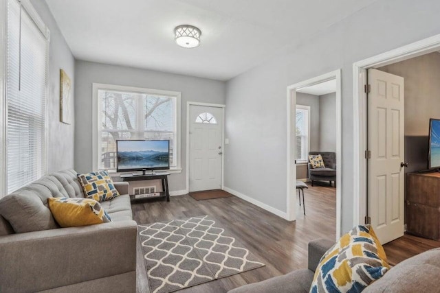 2116 W Atkinson Ave Unit 2116A, Milwaukee, WI 53209 - living room with wood finished floors and baseboards