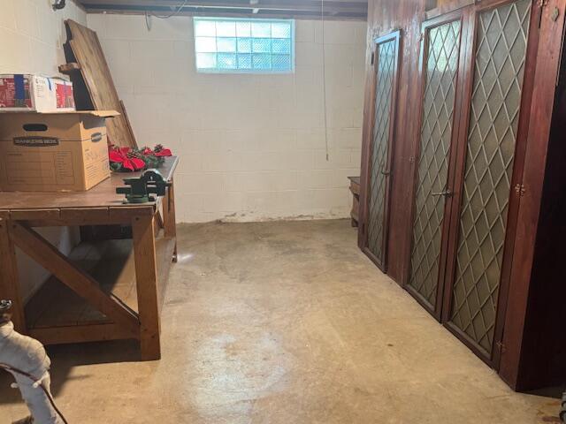 3681 S 5th St, Milwaukee, WI 53207 - below grade area with concrete block wall