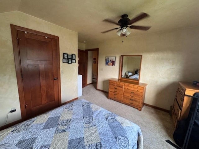 4920 N Meade St, Appleton, WI 54913 - carpeted bedroom with baseboards and ceiling fan